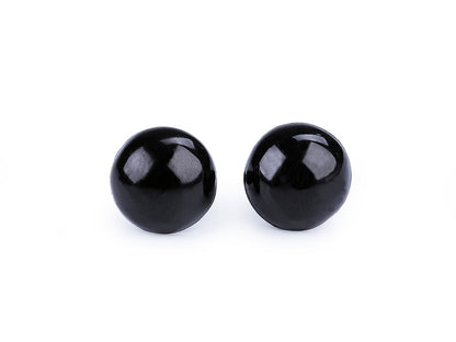 Fekete biztonsági szem 16 mm (10 pár)
