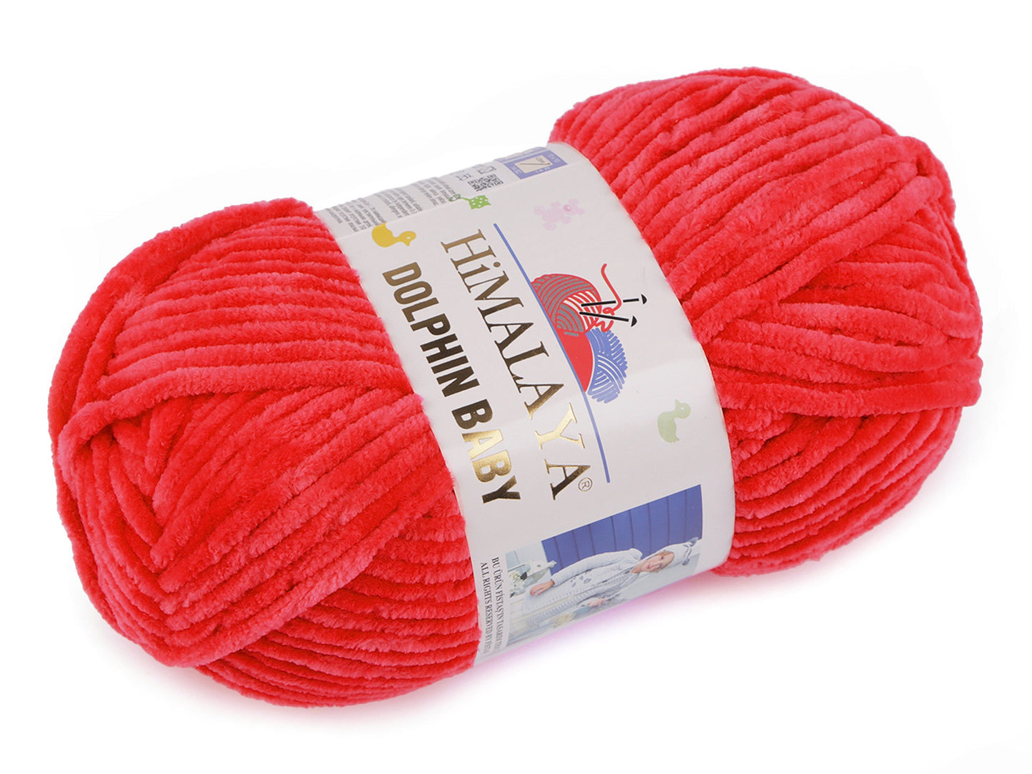 Himalaya Dolphin Baby zsenília fonal Piros 80318