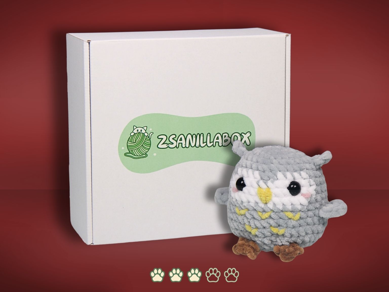 horgolt bagoly készítő doboz kezdőknek