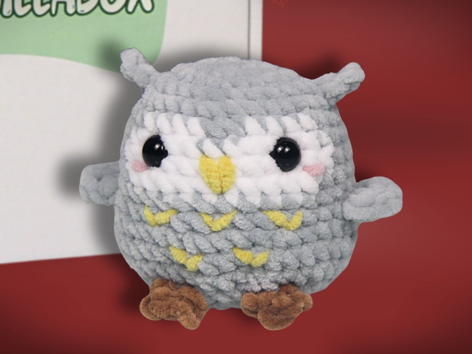 horgolt bagoly plüss amigurumi