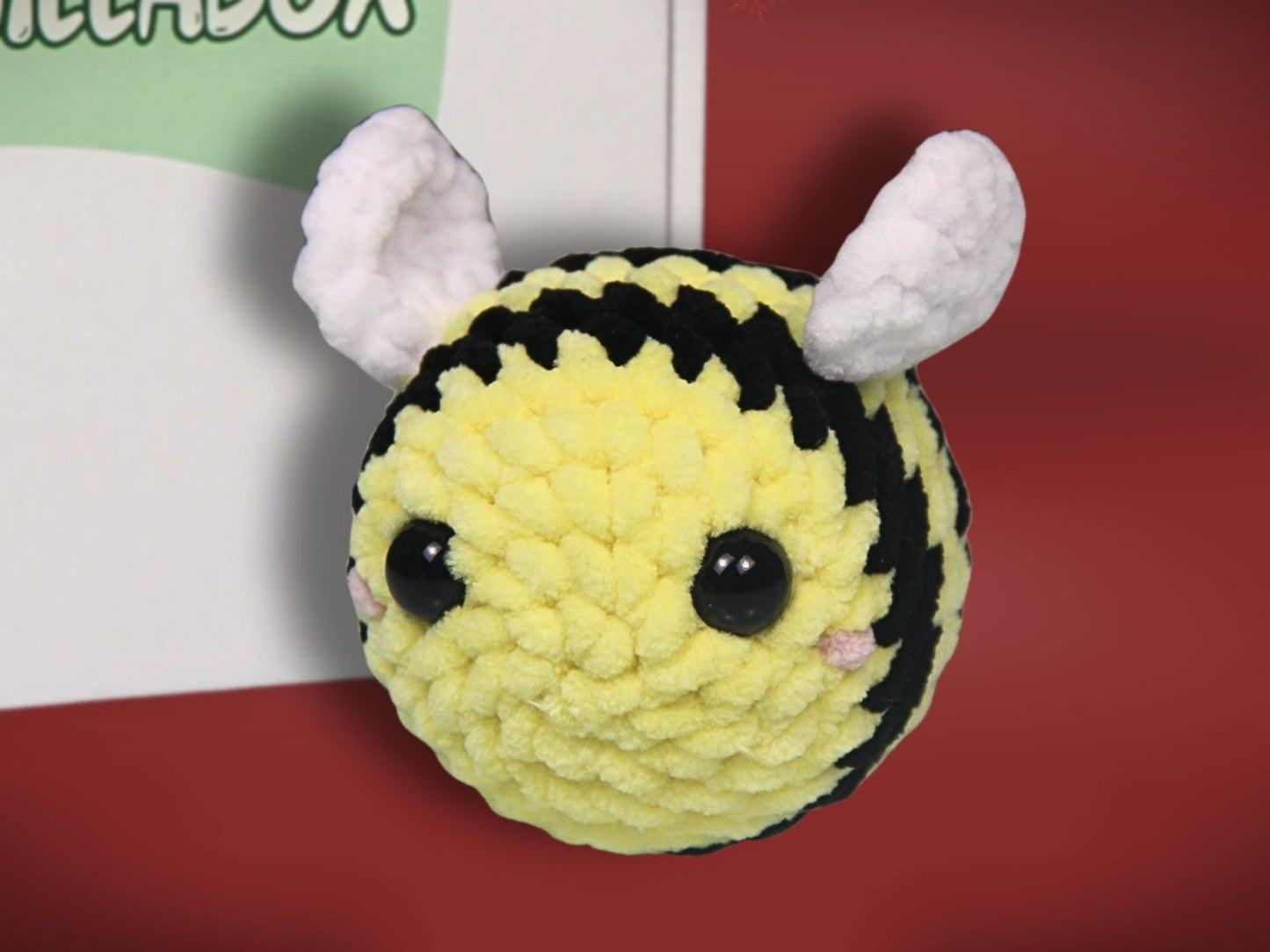 horgolt méhecske plüss amigurumi