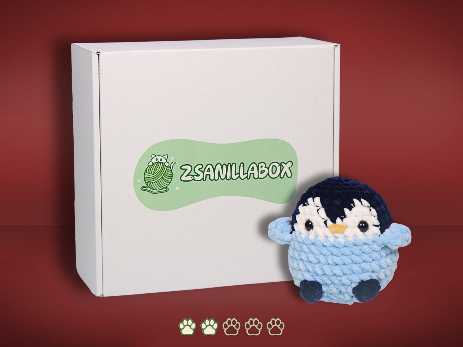 horgolt pingvin készítő doboz kezdőknek pingvin horgoló kezdőszett